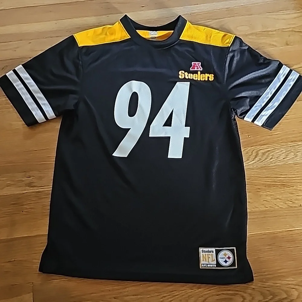 Pittsburgh Steelers Majestic #94 Lawrence Timmons AFC North Jersey Men's Medium - Picture 1 of 10